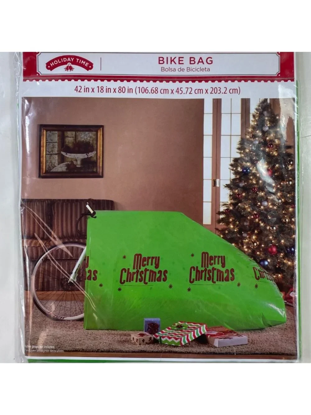 Holiday Time Bike Bag Merry Christmas Design 42